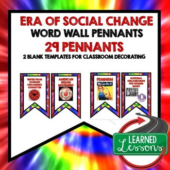 Era of Social Change Ford, Nixon, Carter Word Wall US History Word Wall - preview 1