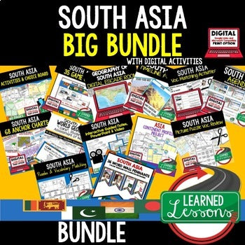 Asia Geography Activities Bundle | World Geography | Print & Digital - preview 3