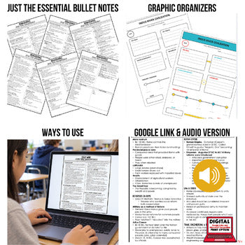 RENAISSANCE Outline Notes, Renaissance Bullet Notes, Unit Review, Test Prep - preview 2