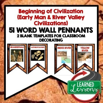 World History Word Wall Bundle | Ancient Civilizations Vocabulary | 300+ Terms - preview 4