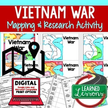 Vietnam War Mapping Activity, Vietnam Research Mapping Vietnam War, Google - preview 1