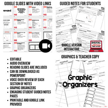 Demand Guided Notes & PowerPoint, Economic Notes, Digital Learning - preview 2