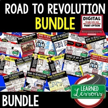 Road to the American Revolution Bundle | U.S. History Activities Print & Digital - preview 1