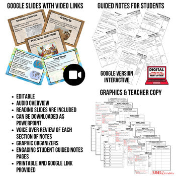 Mapping Skills Guided Notes | Historical Thinking | Google Slides - preview 2