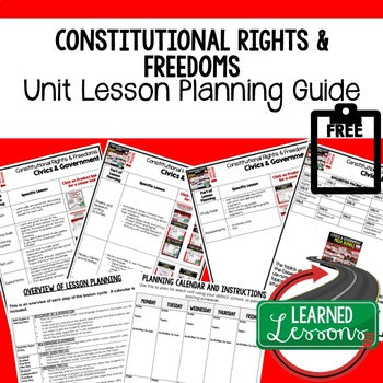 Constitutional Rights Lesson Plan Guide Civics Government Back To School - preview 1