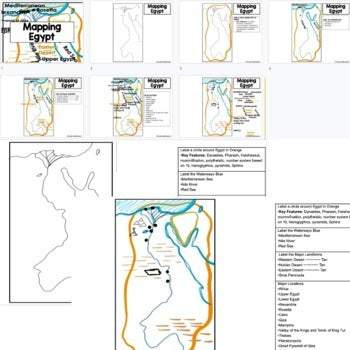 Egypt Map Activity and Research, Mapping Egypt & the Nile River - preview 3
