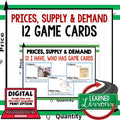 Price, Supply, and Demand GAME CARDS, Economics Activity - preview 1