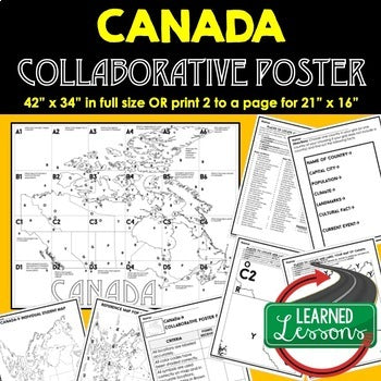 Canada Collaborative Poster, Canada MAPPING Activity, Canada Research - preview 1