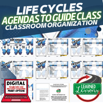 Life Cycles Agenda PowerPoint & Google Slides, Life Science Agenda - preview 1