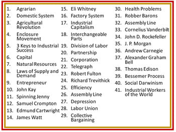 The Industrial Revolution Word Wall World History Word Wall World History Poster - preview 2