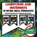 Landforms and Waterways Word Wall World Geography Word Wall - preview 1