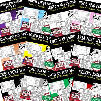 Absolutism Vocabulary Activity Puzzle | Test Prep| Print and Google - preview 4