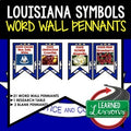 Louisiana Symbols Word Wall Pennants, Louisiana History Word Wall - preview 1