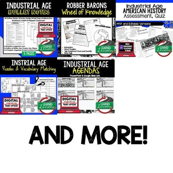 Industrialization Activities Bundle | U.S. History Print & Digital Lessons - preview 4