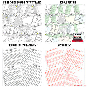 Constitution Activities, Choice Board, Print & Digital, Google - preview 2