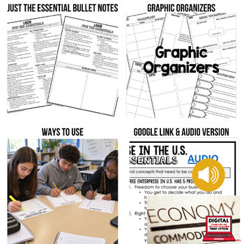 Labor Outline Notes, Bullet Notes, Unit Review, Test Prep Economic Notes - preview 2