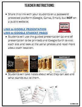 Egypt Virtual Field Trip | Egypt Map Activity | Ancient Egypt Geography - preview 3