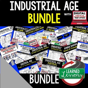 Industrialization Activities Bundle | U.S. History Print & Digital Lessons - preview 1