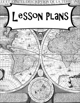 SECONDARY CLASSROOM DECOR, BINDER LABELS,  World Map Black and White - preview 4