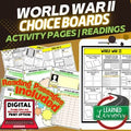 World War II (WWII) Activities, Choice Board, Print & Digital, Google - preview 1