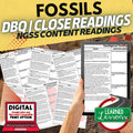 Fossils Science Reading Comprehension Passages and Questions Google Print - preview 1