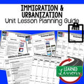 Immigration, Urbanization Lesson Plan Guide, American History BACK TO SCHOOL - preview 1