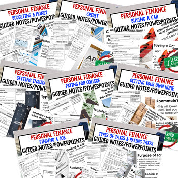 Personal Finance Guided Notes & PowerPoint | Financial Literacy Print & Digital - preview 4