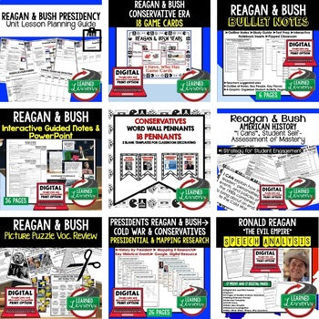 Reagan & George H.W. Bush Bundle | Cold War, End of the Cold War & Modern U.S. - preview 3