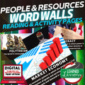 People & Resources Word Wall Activity Pages World Geography Word Wall - preview 1