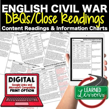 English Civil War DBQ Reading Activity Google World History DBQ Reading - preview 1