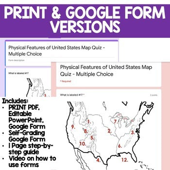 World Geography Assessments Bundle | Tests, Vocabulary & Map Quizzes | Print & D - preview 4