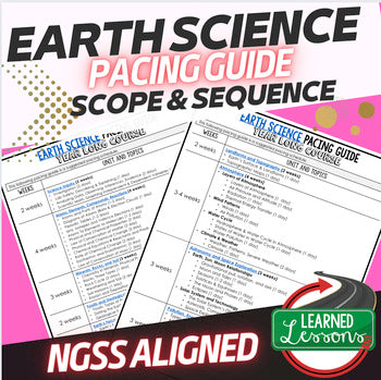 Earth Science Pacing Guide | NGSS Scope & Sequence | Full Year Curriculum Map & - preview 1