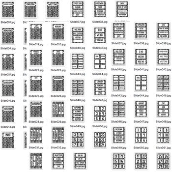SECONDARY CLASSROOM DECOR, BINDER LABELS, BLACK AND WHITE - preview 3