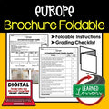 Europe Activity, Europe Geography Foldable - preview 1