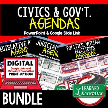 Legislative Branch Agenda PowerPoint & Google Slides, Civics Agenda - preview 4