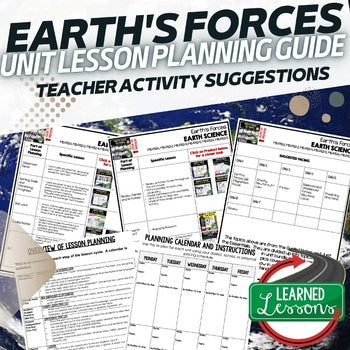 Earth’s Forces Lesson Plan Guide | NGSS Earth Science Lesson Plans - preview 1