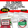 U.S. Colonies DBQ Document Based Questions & Writing, Digital Google Learning - preview 1