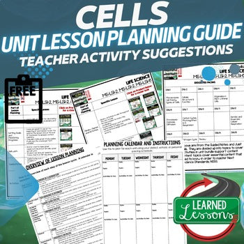 Cells Lesson Plan Guide | NGSS Life Science Lesson Plans Curriculum - preview 1
