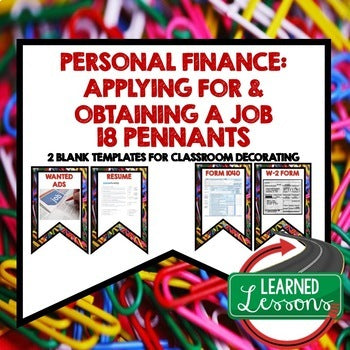 Applying for a Job Word Wall | Career Readiness Vocabulary | Personal Finance - preview 1