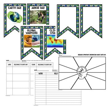 Earth Day Word Wall, Earth Day Activity Pages, Earth Day Posters - preview 2
