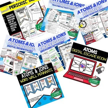 Atoms Bundle | Earth Science Activities | NGSS Chemistry Unit | Print & Digital - preview 2