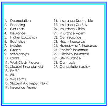 Consumer Choices Word Wall | Personal Finance Vocabulary Pennants - preview 2