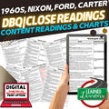 1960s, Nixon, Ford, Carter DBQ Close Reading Textbook Replacement Google Print - preview 1