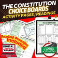 Constitution Activities, Choice Board, Print & Digital, Google - preview 1