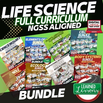 Life Science Curriculum Bundle | NGSS Life Science | Print & Google - preview 1