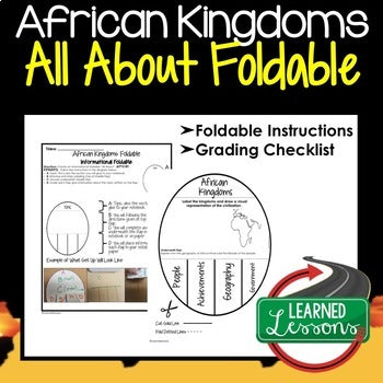 AFRICAN KINGDOMS Activity, All About Foldable (Interactive Notebook) - preview 1
