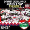 Interest Groups, Public Opinion & Media Bundle | Civics Activities - preview 1