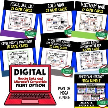 U.S. History Game Cards Bundle | American History Review | Print & Digital - preview 3