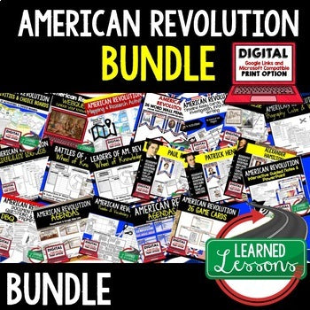 American Revolution BUNDLE, American Revolution Activities - preview 1