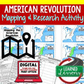 American Revolution Map Activity and Research, Mapping the American Revolution - preview 1